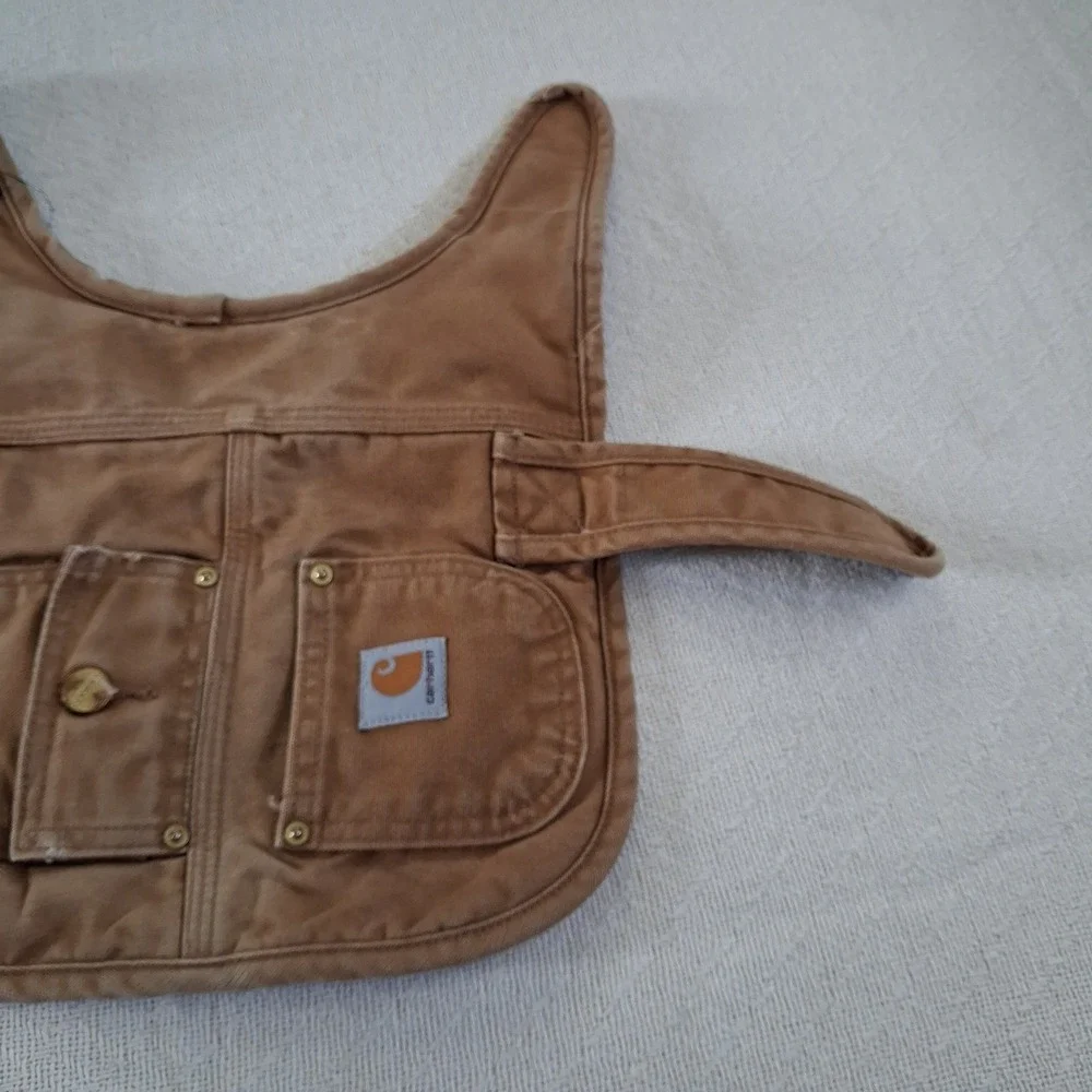 carhartt small brown duck canvas dog chore coat gorpcore streetwear pet jacket